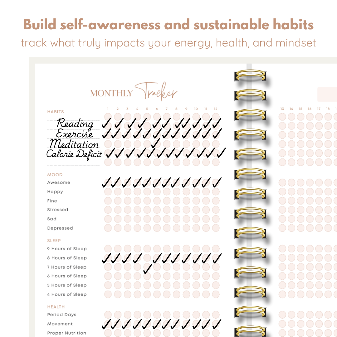 Manifestation Journal for Women and Men 2025 (Sage Green)