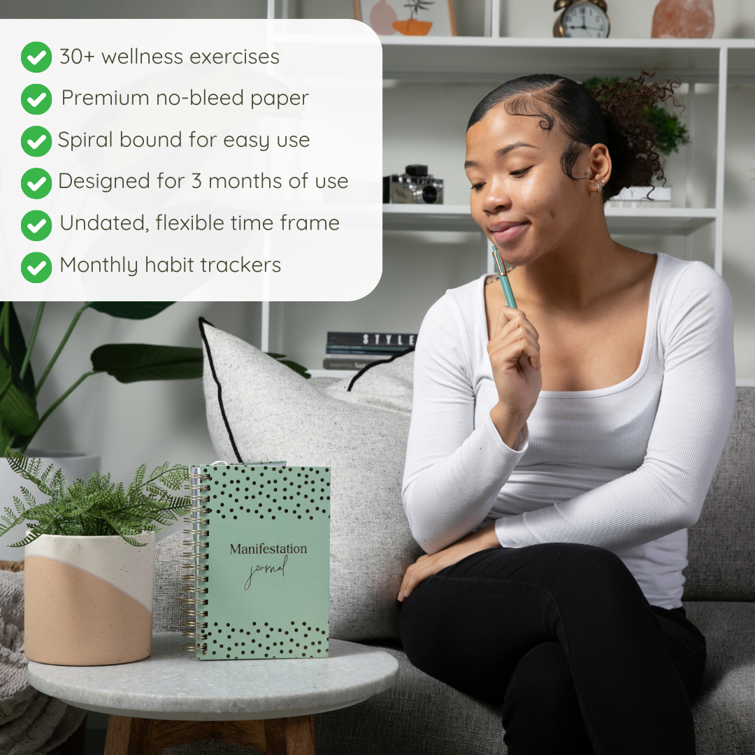 Manifestation Journal for Women and Men 2025 (Sage Green)