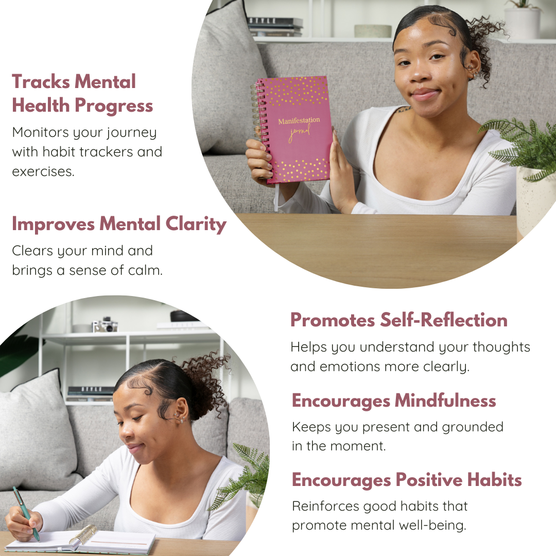 Manifestation Journal for Women and Men 2025 (Sage Green)