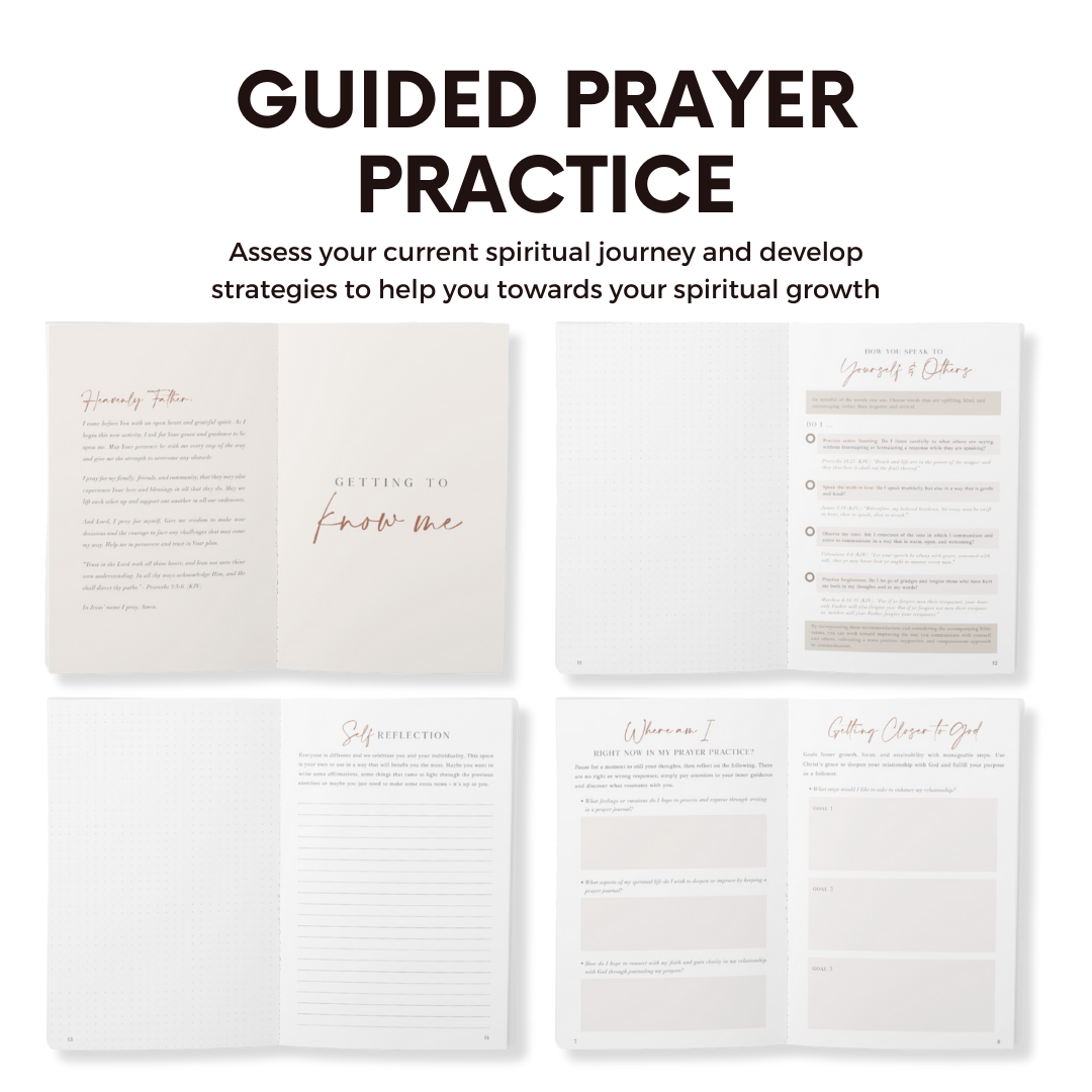 The Daily Prayer Journal (Brown Curly Line)