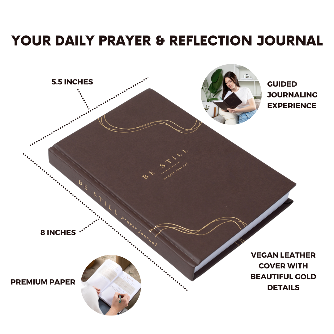 The Daily Prayer Journal (Brown Curly Line)