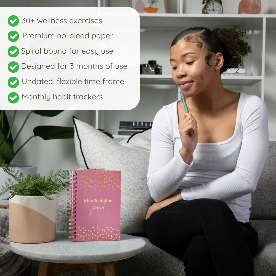 Manifestation Journal for Women and Men 2025 (White)