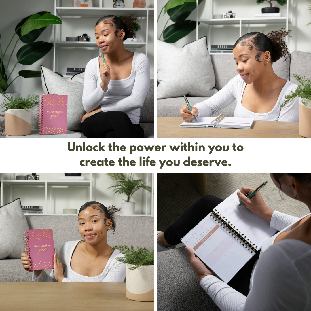 Manifestation Journal for Women and Men 2025 (White)