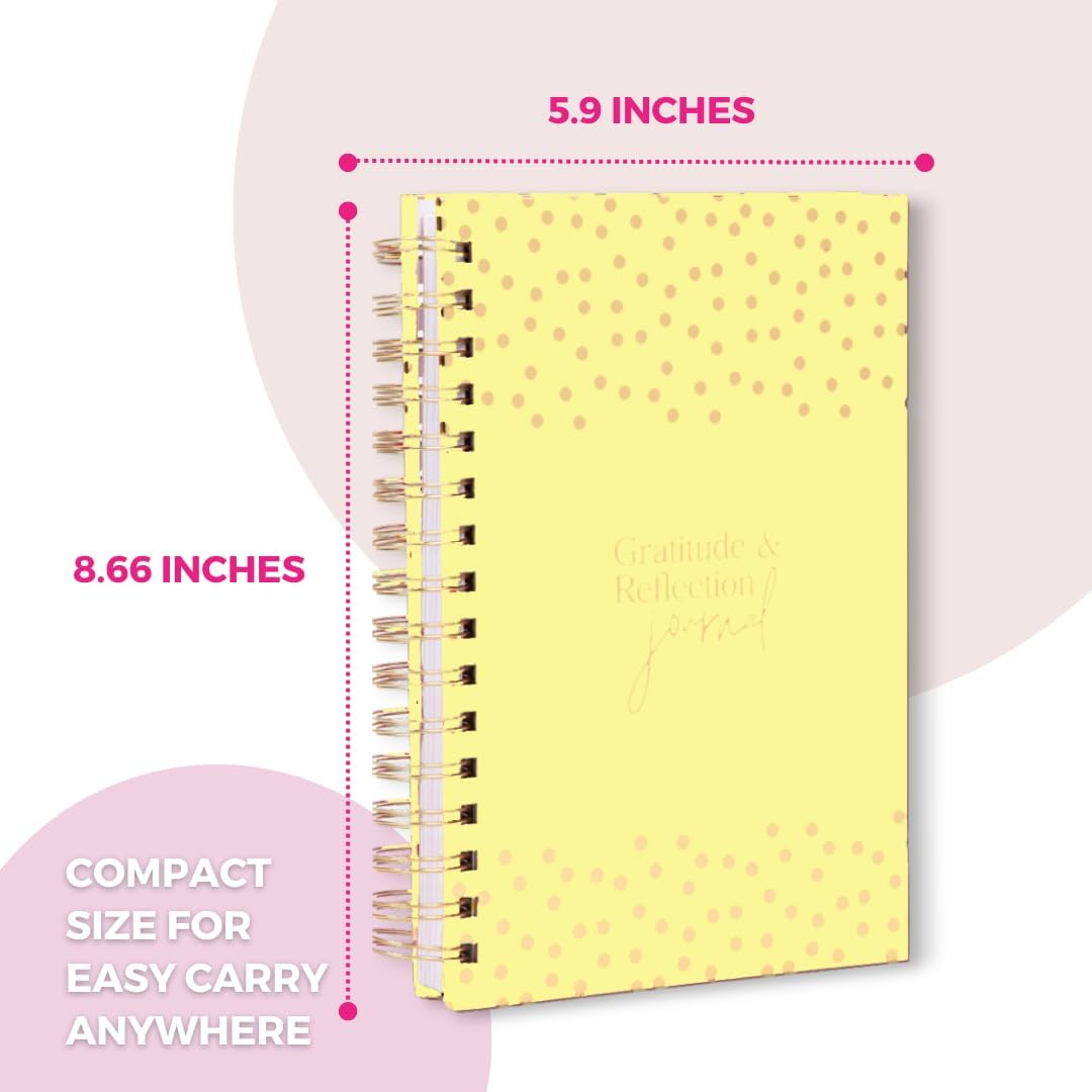 Yellow Wellness Bundle – Self-Care Journal, Gratitude Journal, and Gratitude Scratch Cards for Daily Positivity