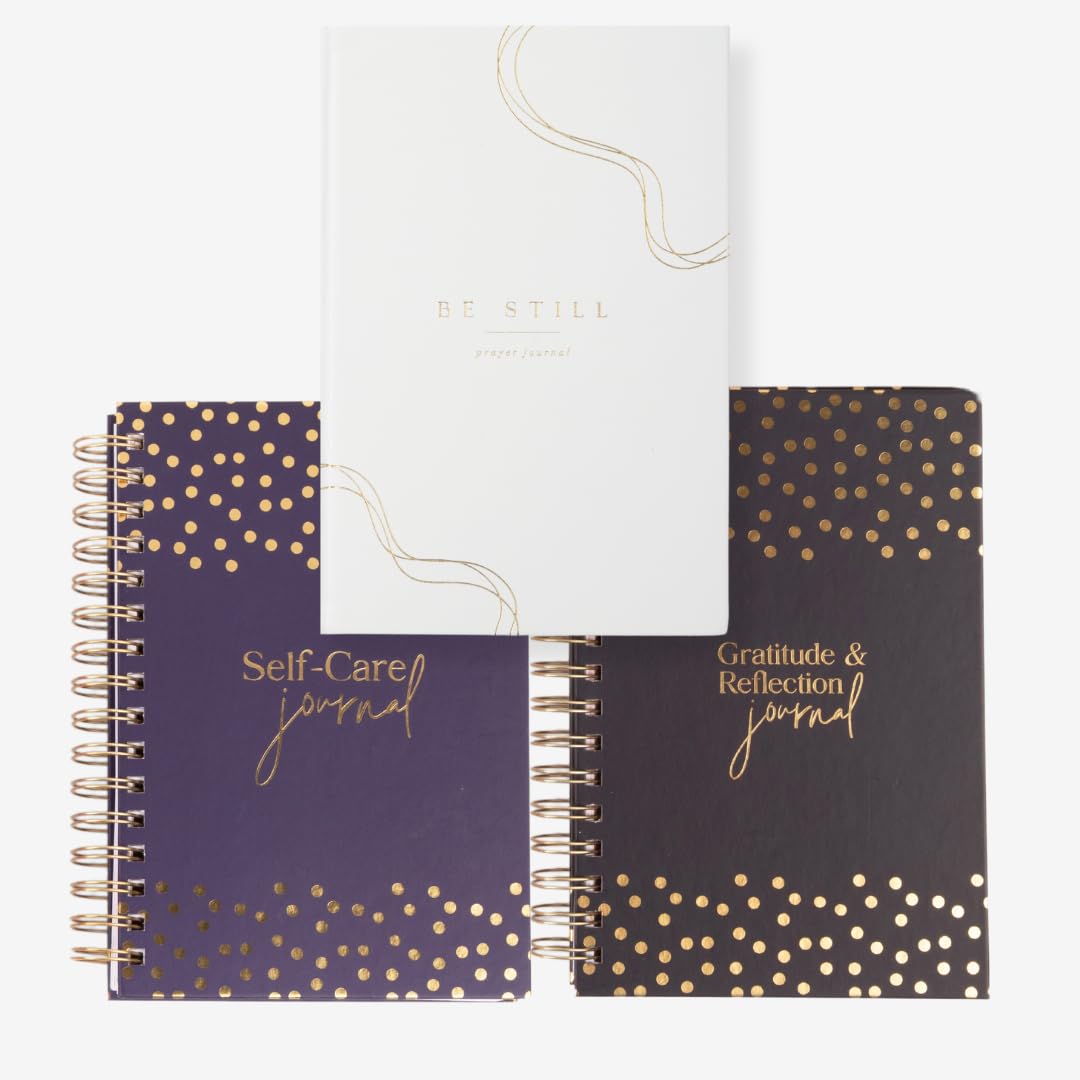 Mindful Living Journal Set – Self-Care, Prayer, and Gratitude Journals to Inspire Wellness, Faith, and Positivity in Your Daily Life