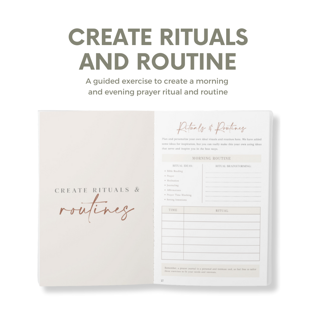 The Daily Prayer Journal (Green Curly Line)