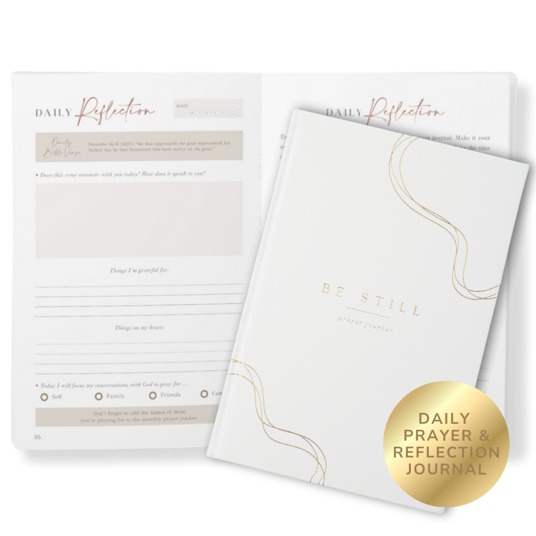 The Daily Prayer Journal (White Curly Line)