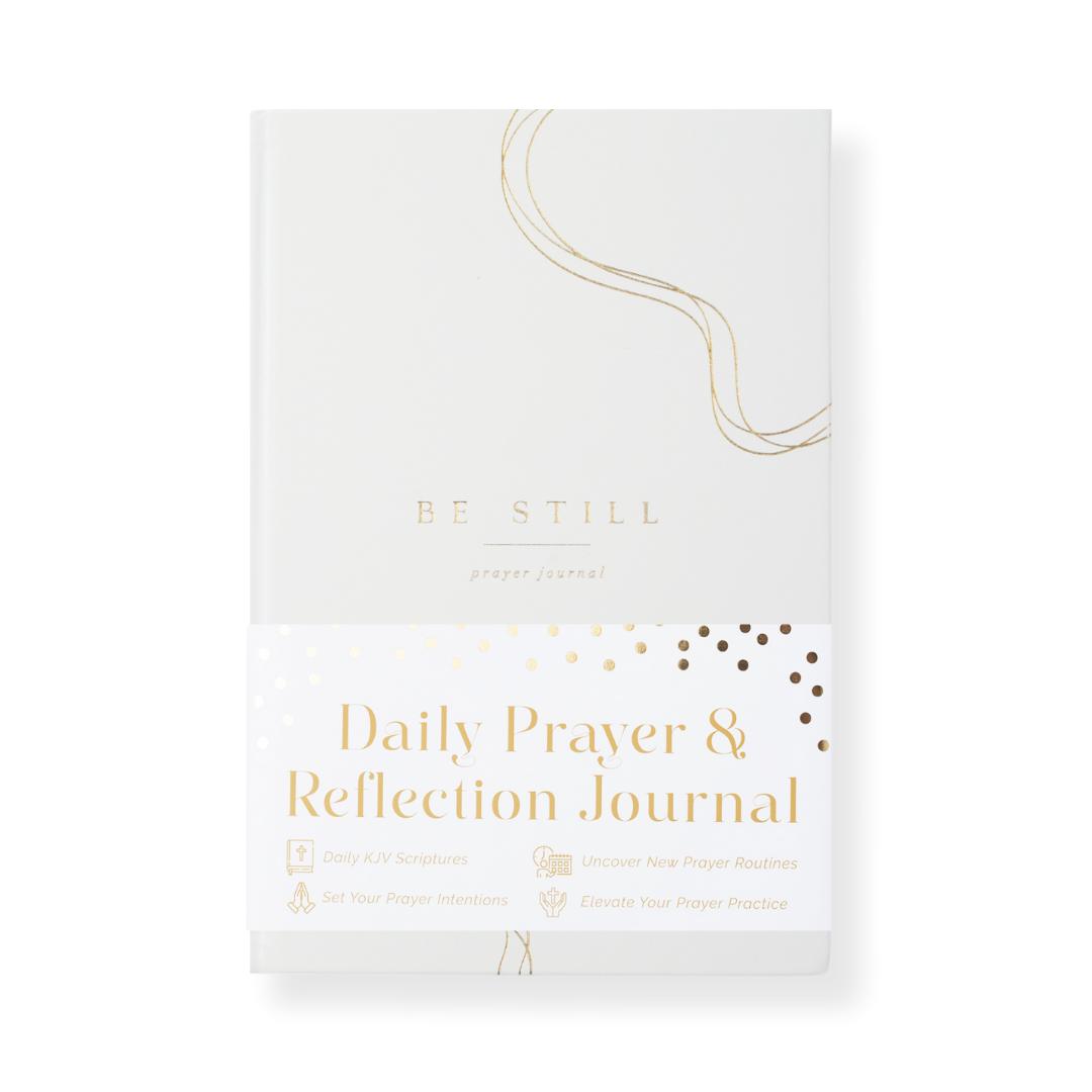 The Daily Prayer Journal (White Curly Line)