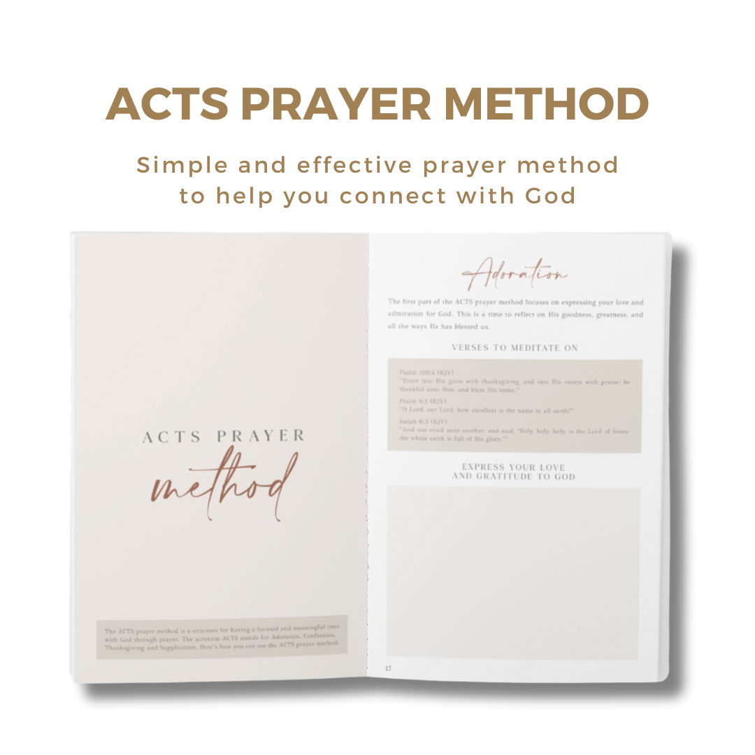 The Daily Prayer Journal (White Curly Line)