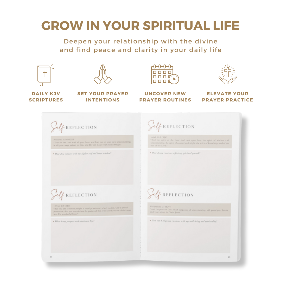 The Daily Prayer Journal (White Curly Line)