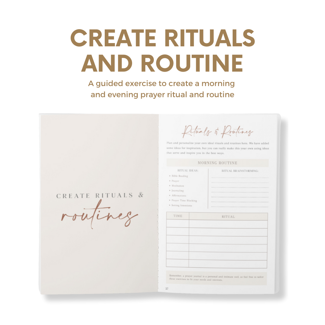 The Daily Prayer Journal (White Curly Line)