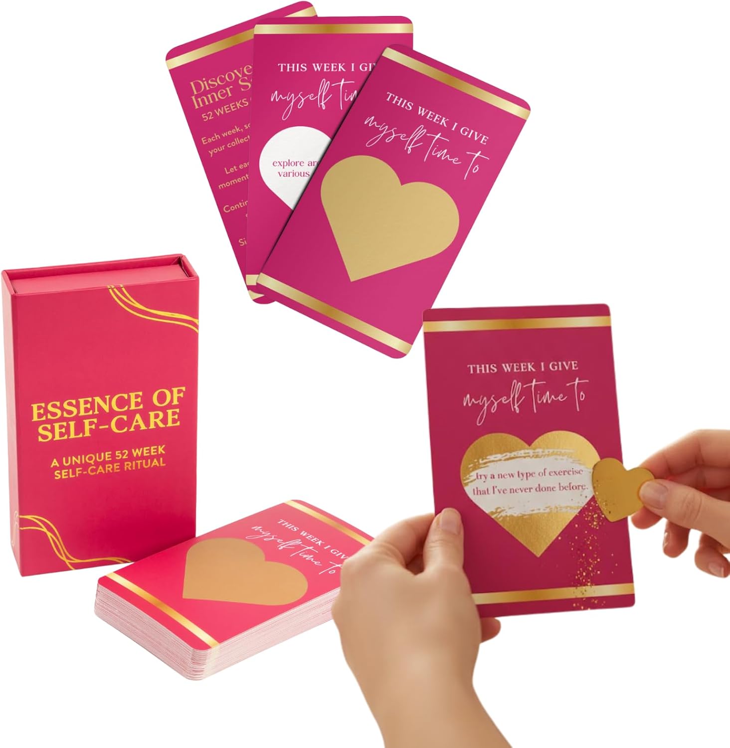 The Essence of Self Care | 52 Week Ritual Card Deck and Guided Self Care Journal