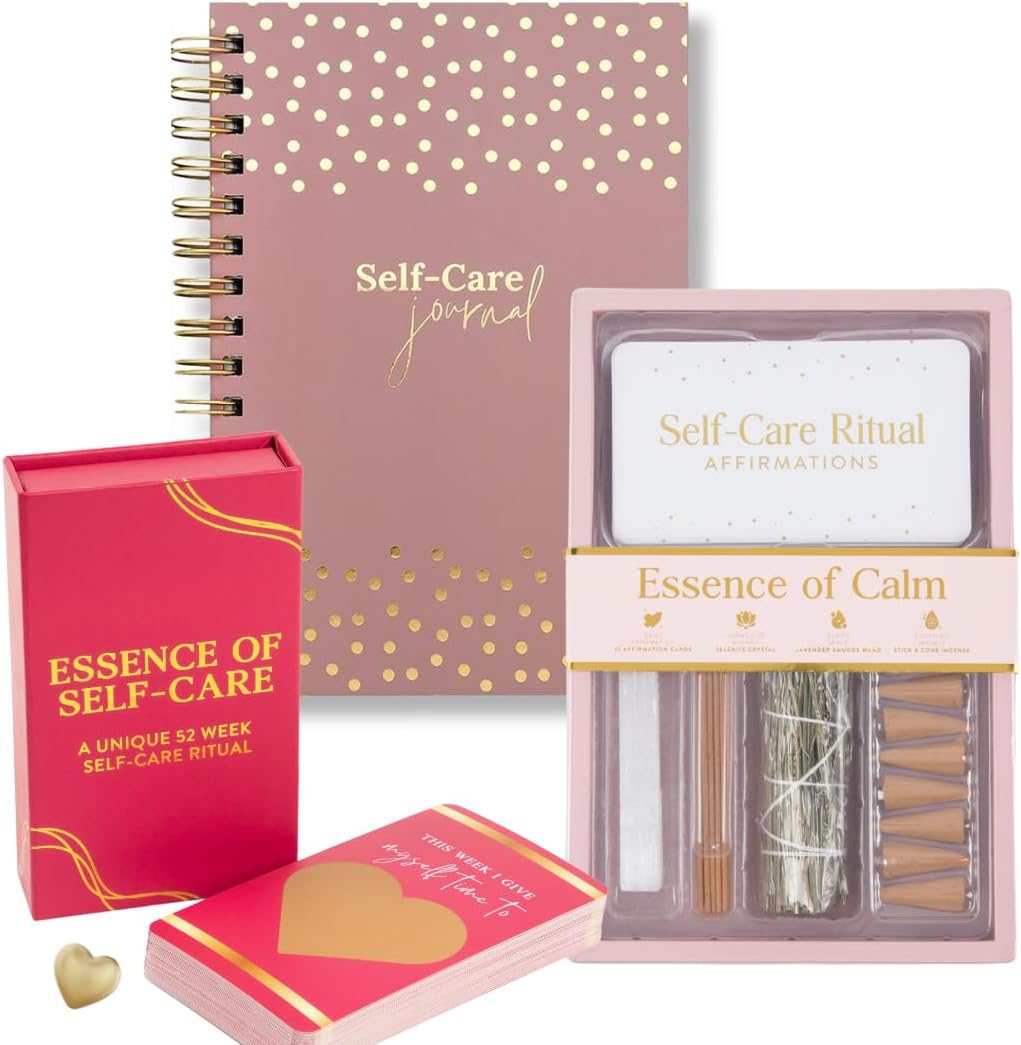 Ultimate Self-Care Gift Box: Daily Self-Care Journal, Affirmation Cards, and Scratch-Off Wellness Cards for Mindfulness and Relaxation