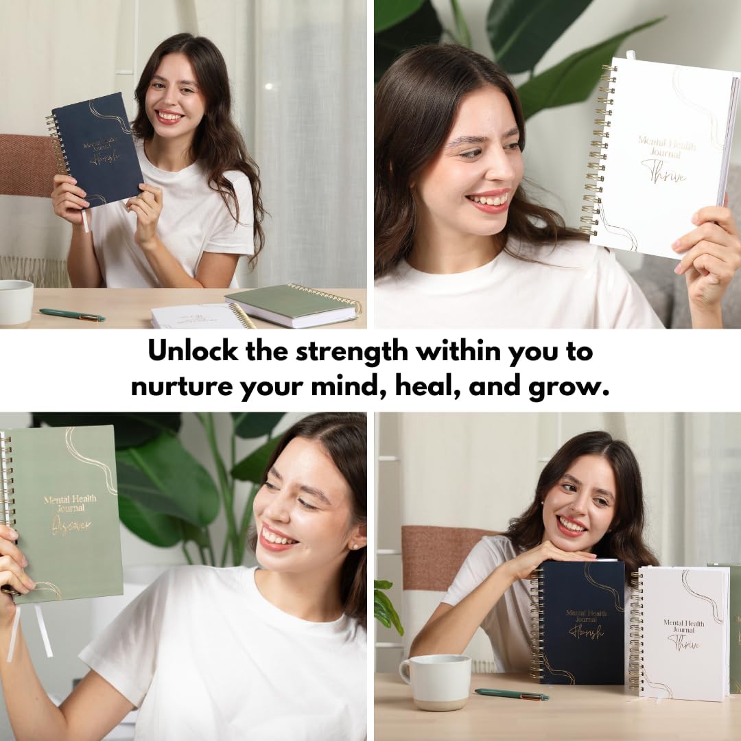 Discover & Flourish Bundle: The Ultimate Self-Care & Mental Wellness Journal Set