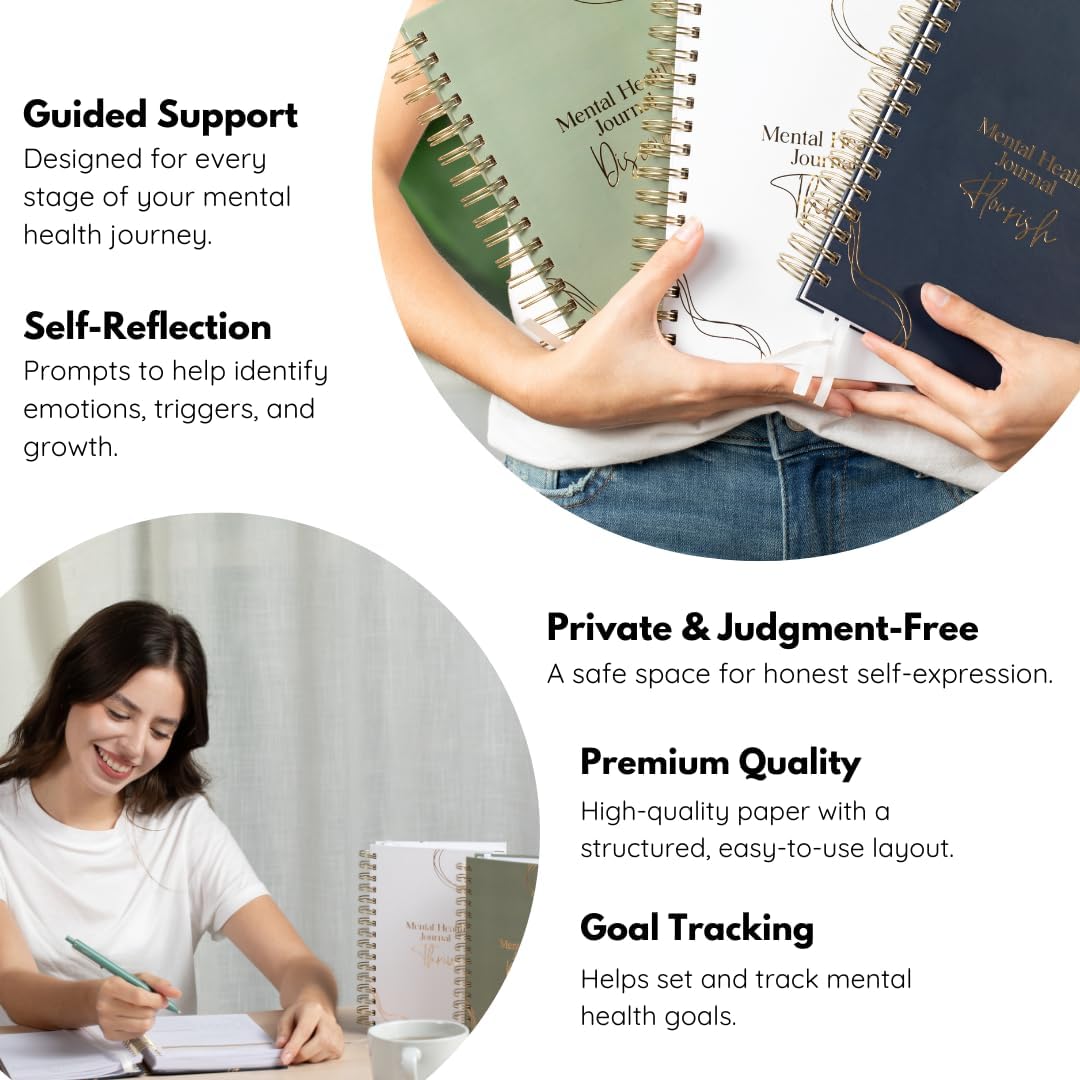 Discover & Flourish Bundle: The Ultimate Self-Care & Mental Wellness Journal Set