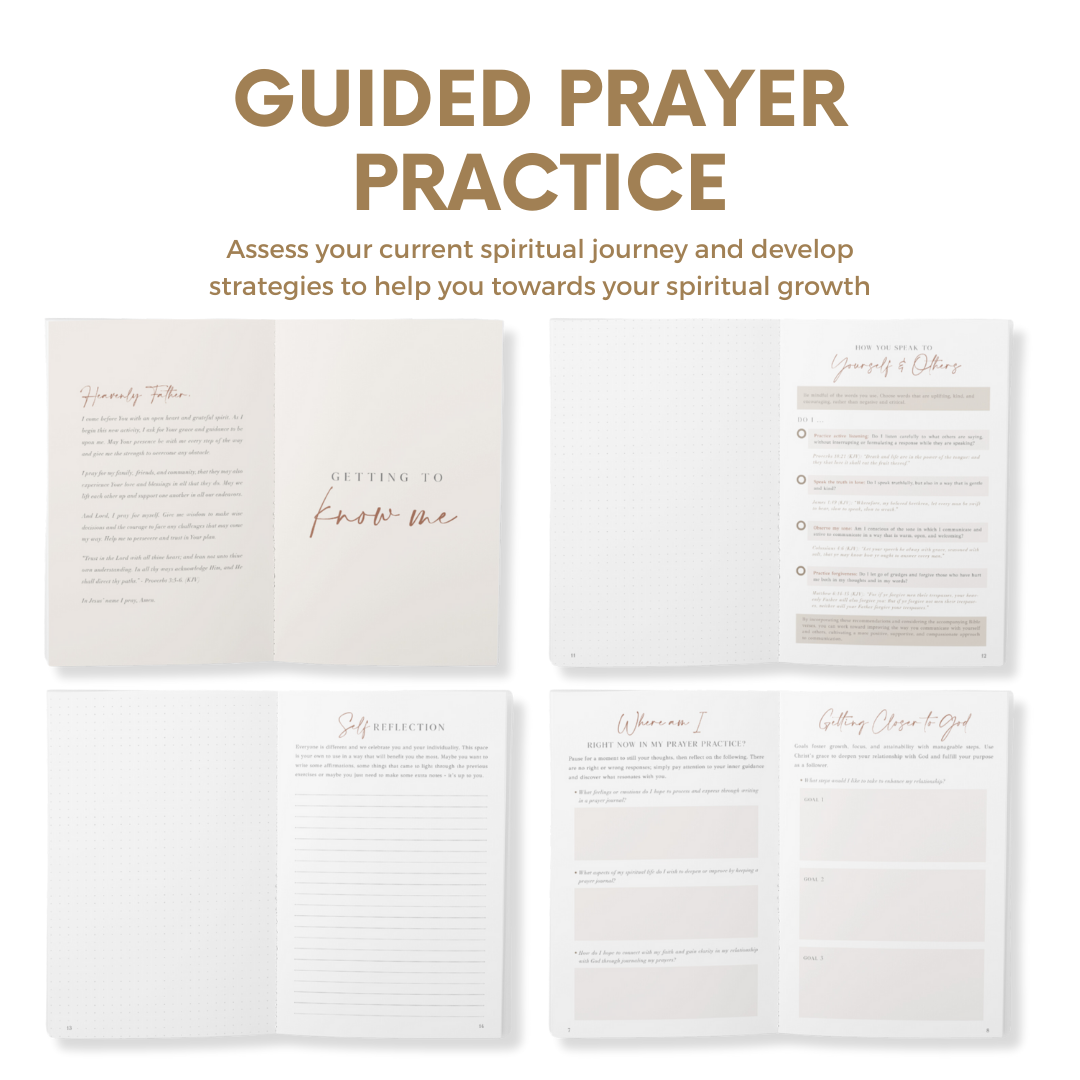 The Daily Prayer Journal (White Curly Line)