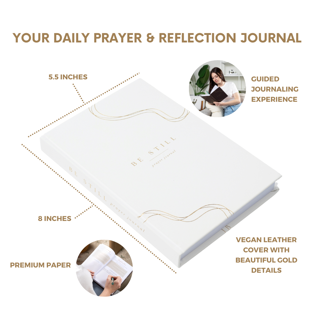 The Daily Prayer Journal (White Curly Line)