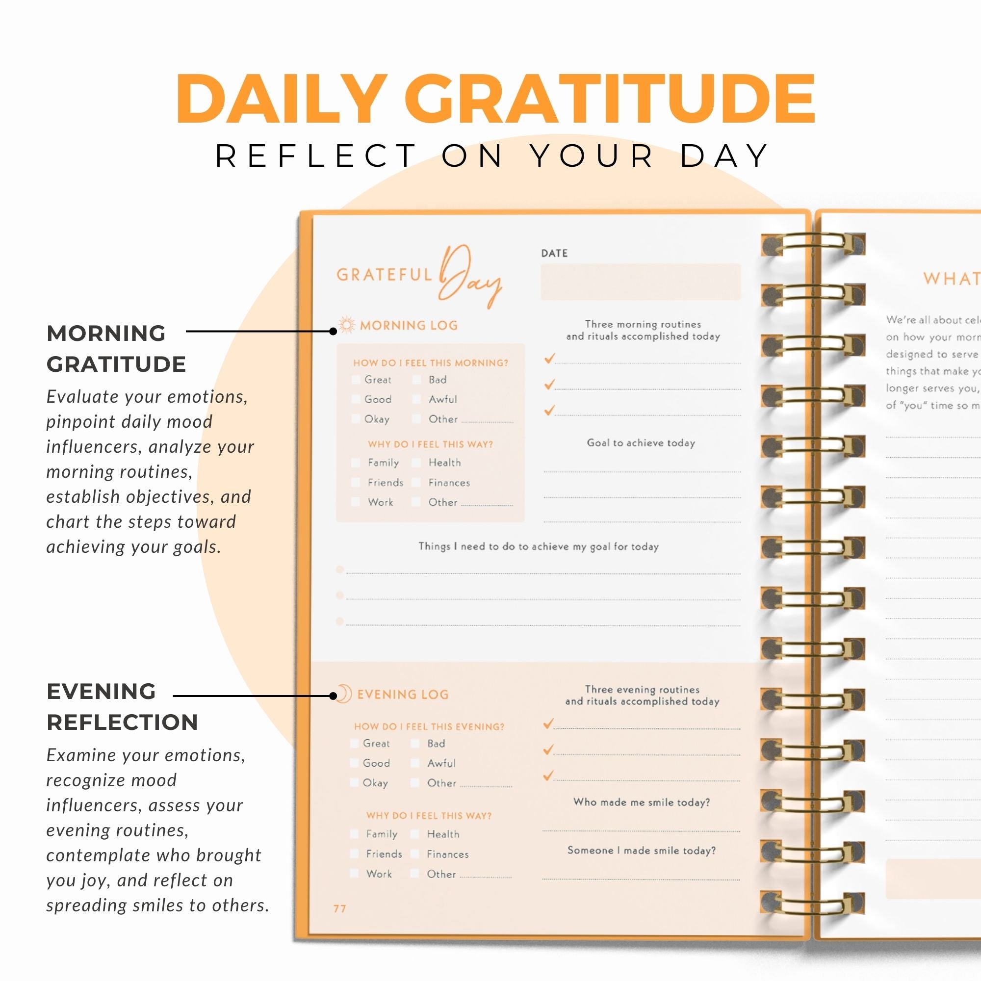 The Gratitude Journal for Women (Navy Blue)