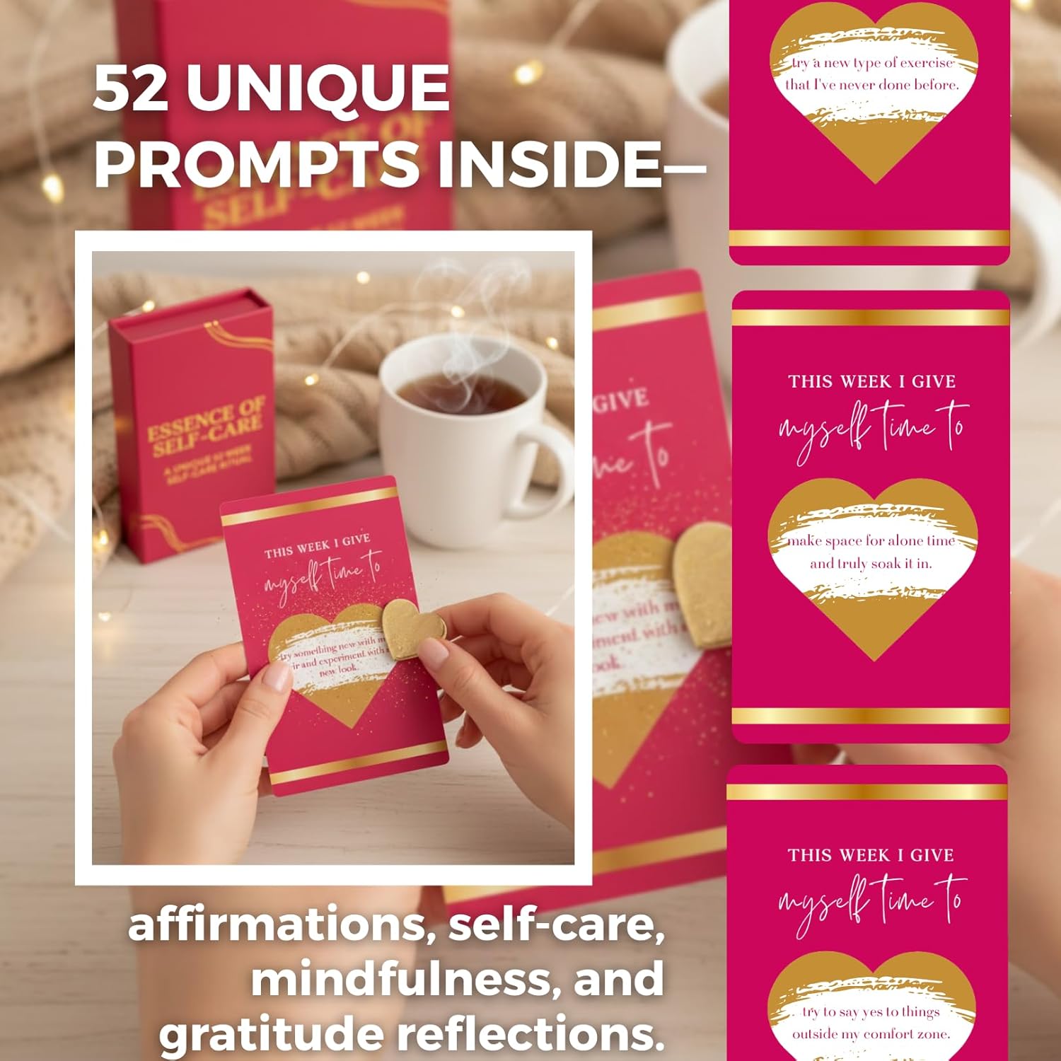 The Essence of Self Care | 52 Week Ritual Card Deck and Guided Self Care Journal