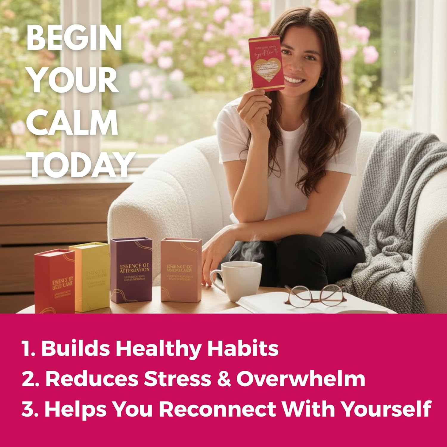 The Essence of Self Care | 52 Week Ritual Card Deck and Guided Self Care Journal