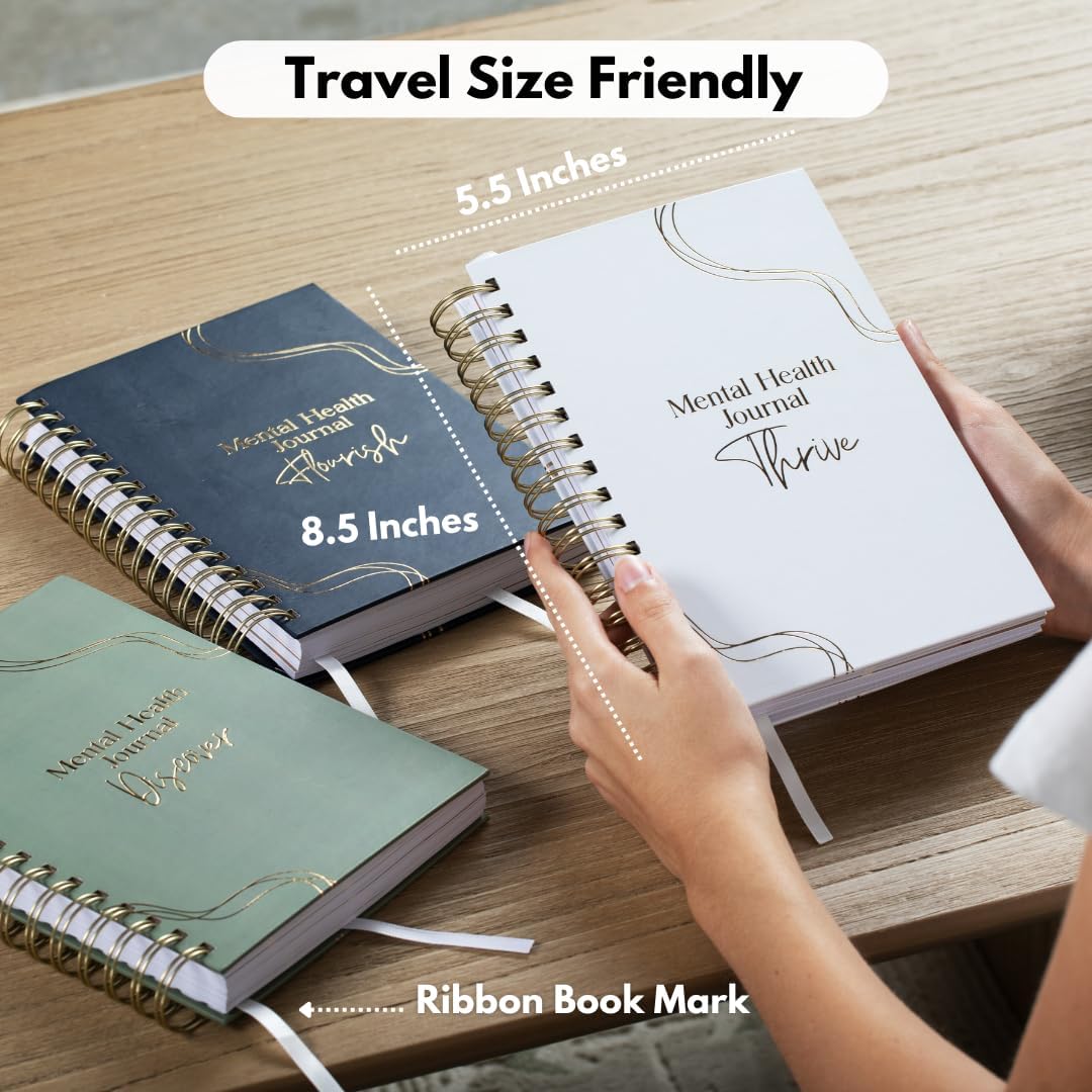 Discover & Flourish Bundle: The Ultimate Self-Care & Mental Wellness Journal Set