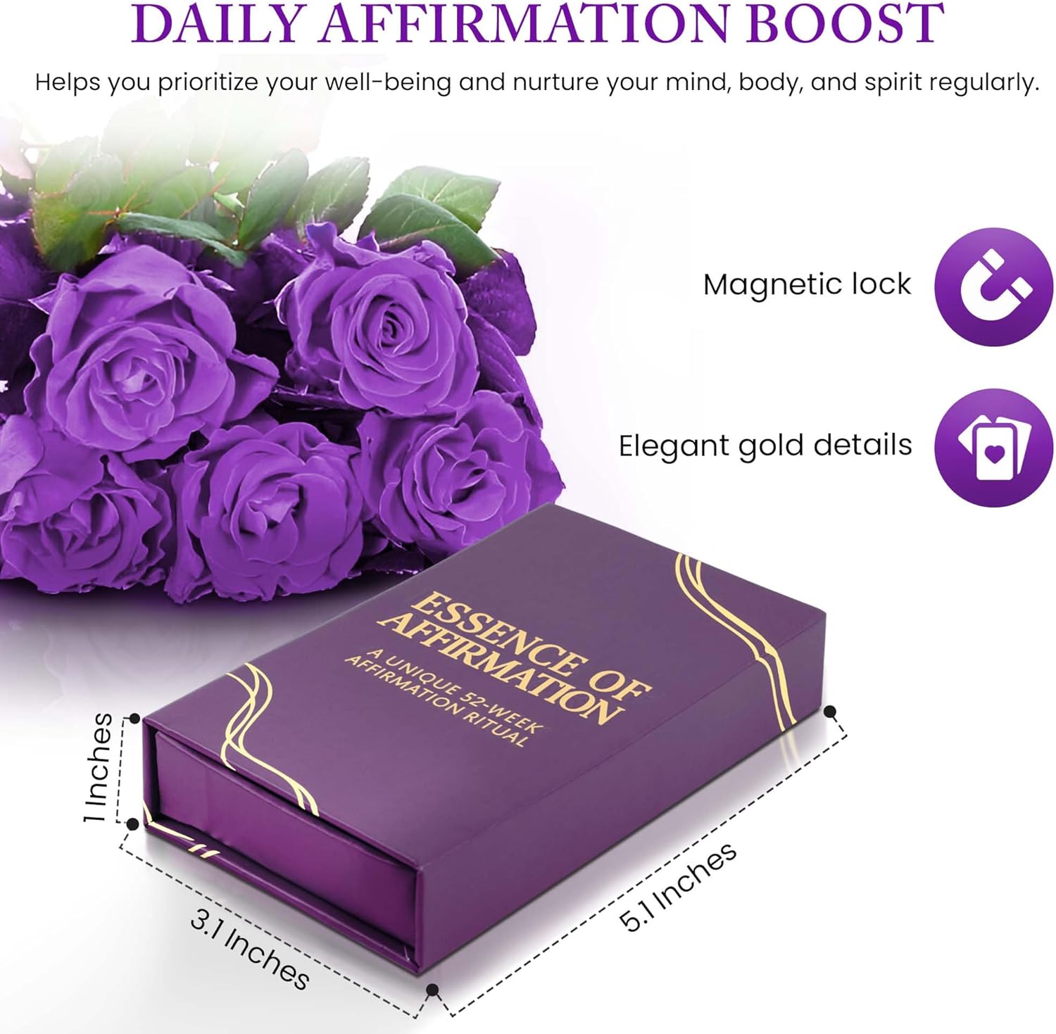 2-in-1 Self-Care Bundle | Affirmation & Gratitude Scratch Cards | 52-Week Positivity Kit for Motivation & Mindful Living