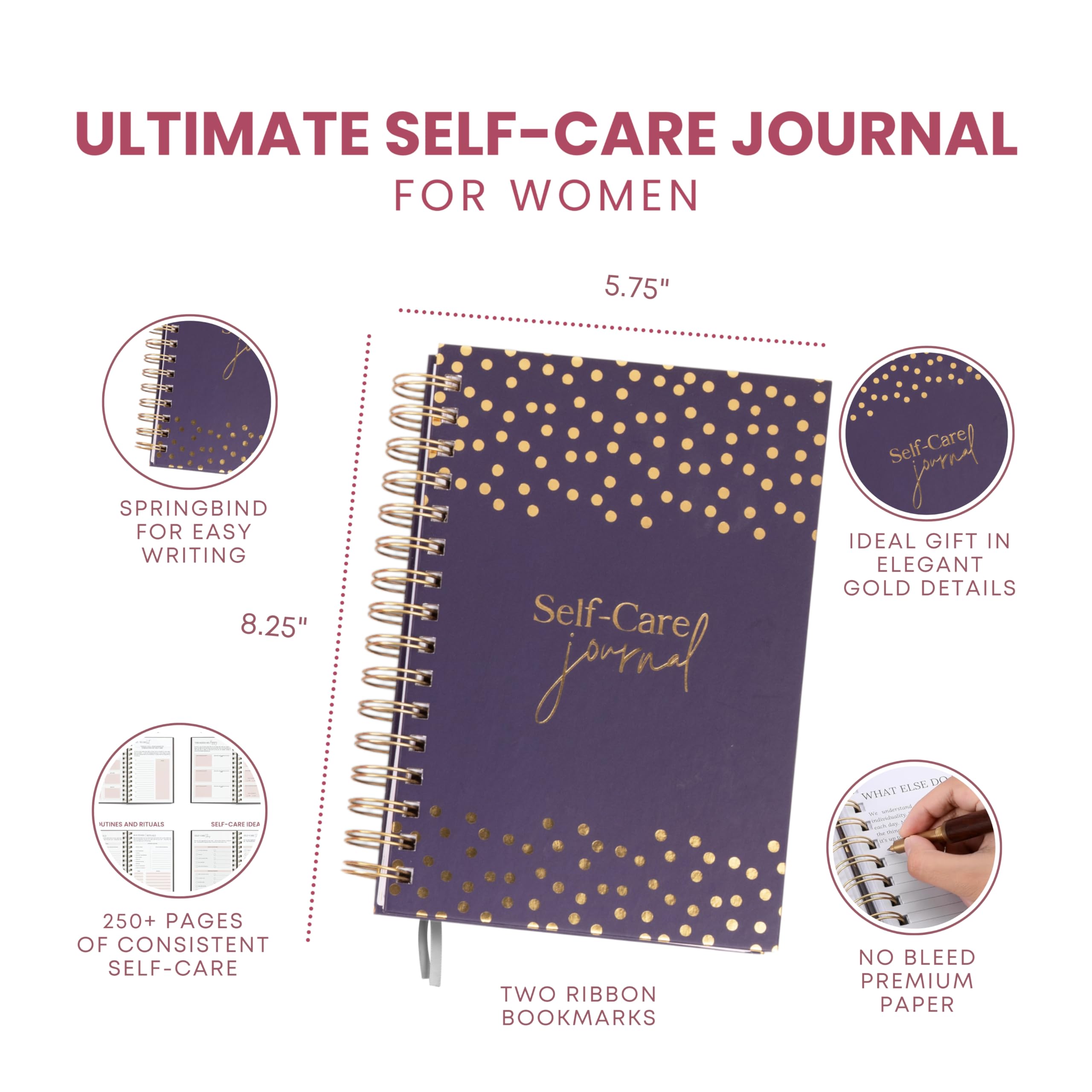 Mindful Living Journal Set – Self-Care, Prayer, and Gratitude Journals to Inspire Wellness, Faith, and Positivity in Your Daily Life