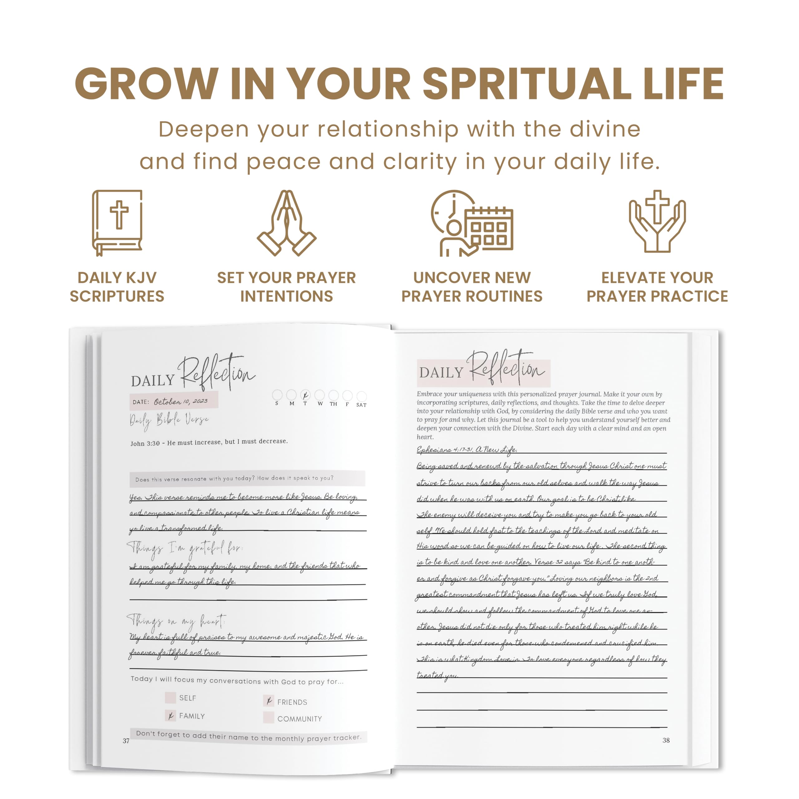 Mindful Living Journal Set – Self-Care, Prayer, and Gratitude Journals to Inspire Wellness, Faith, and Positivity in Your Daily Life