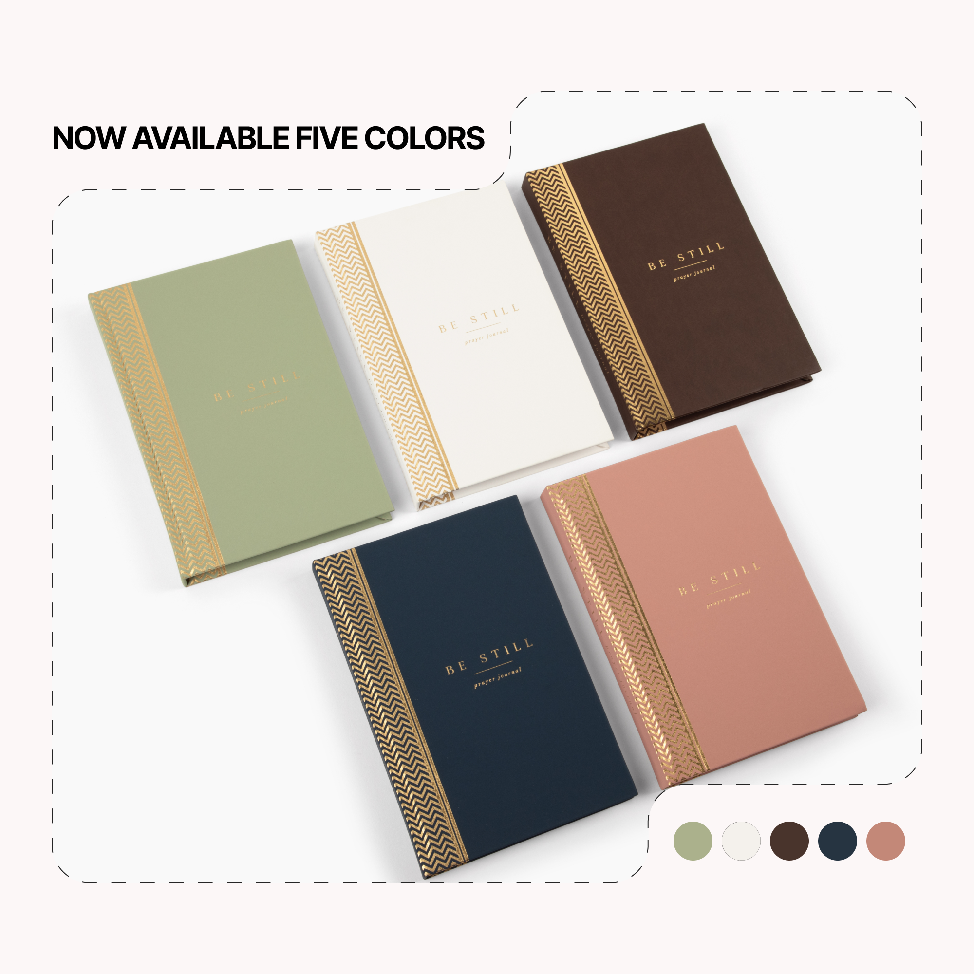 The Daily Prayer Journal: Daily KJV Scriptures for Men and Women (Pink Chevron)