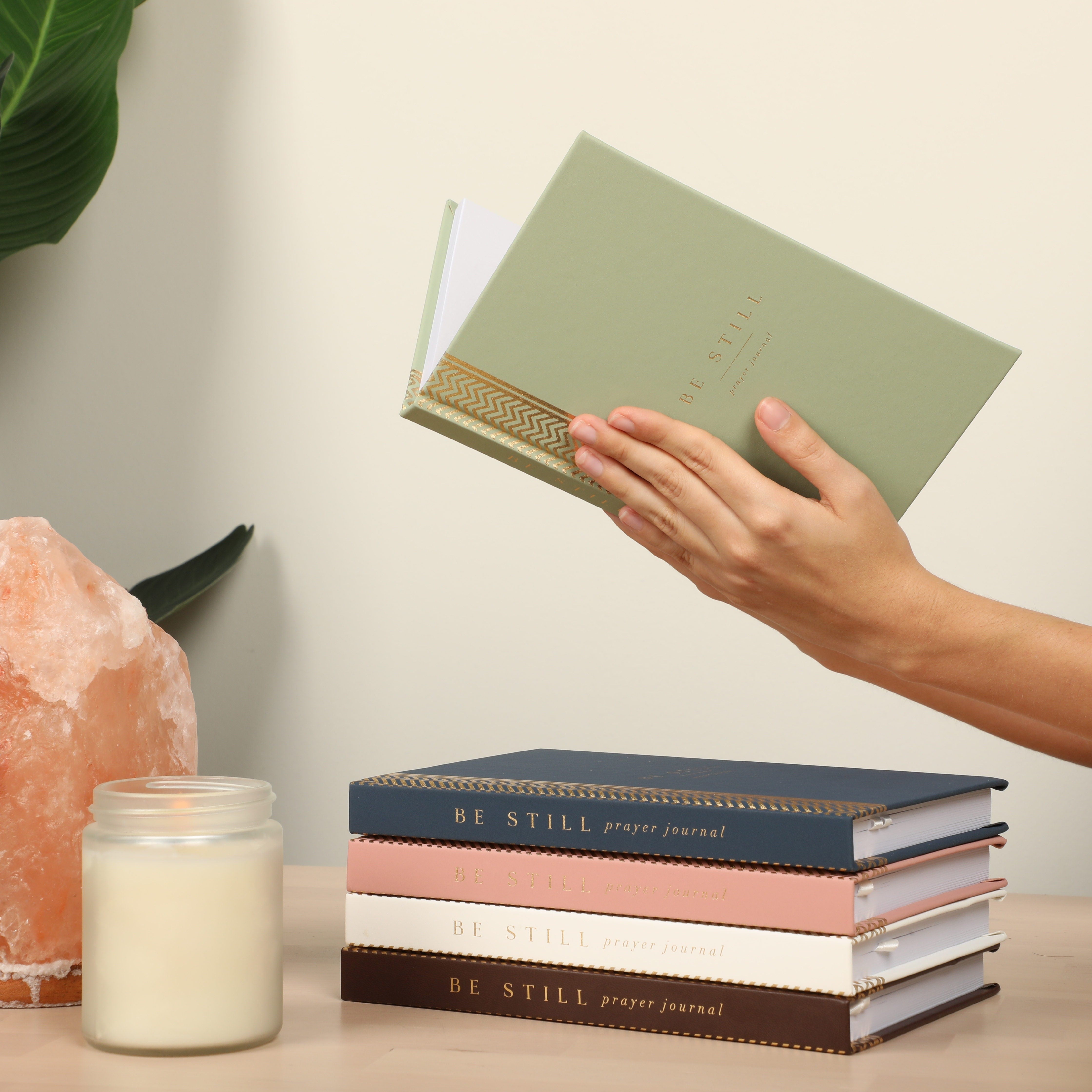 The Daily Prayer Journal: Daily KJV Scriptures for Men and Women (Pink Chevron)