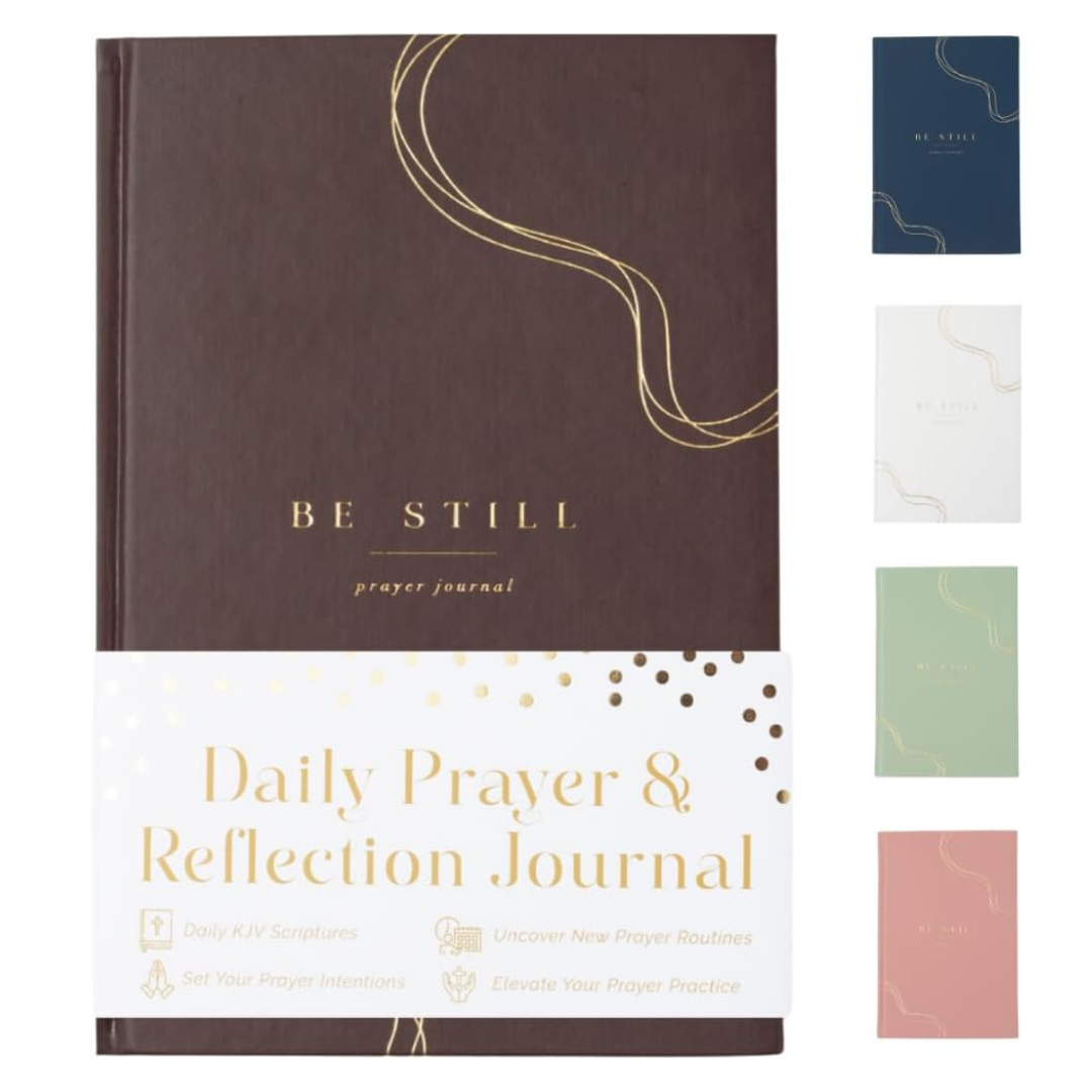 The Daily Prayer Journal (Brown Curly Line)