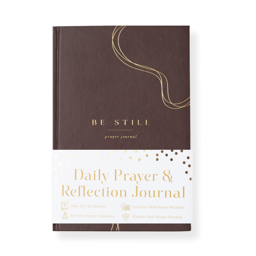 The Daily Prayer Journal (Brown Curly Line)