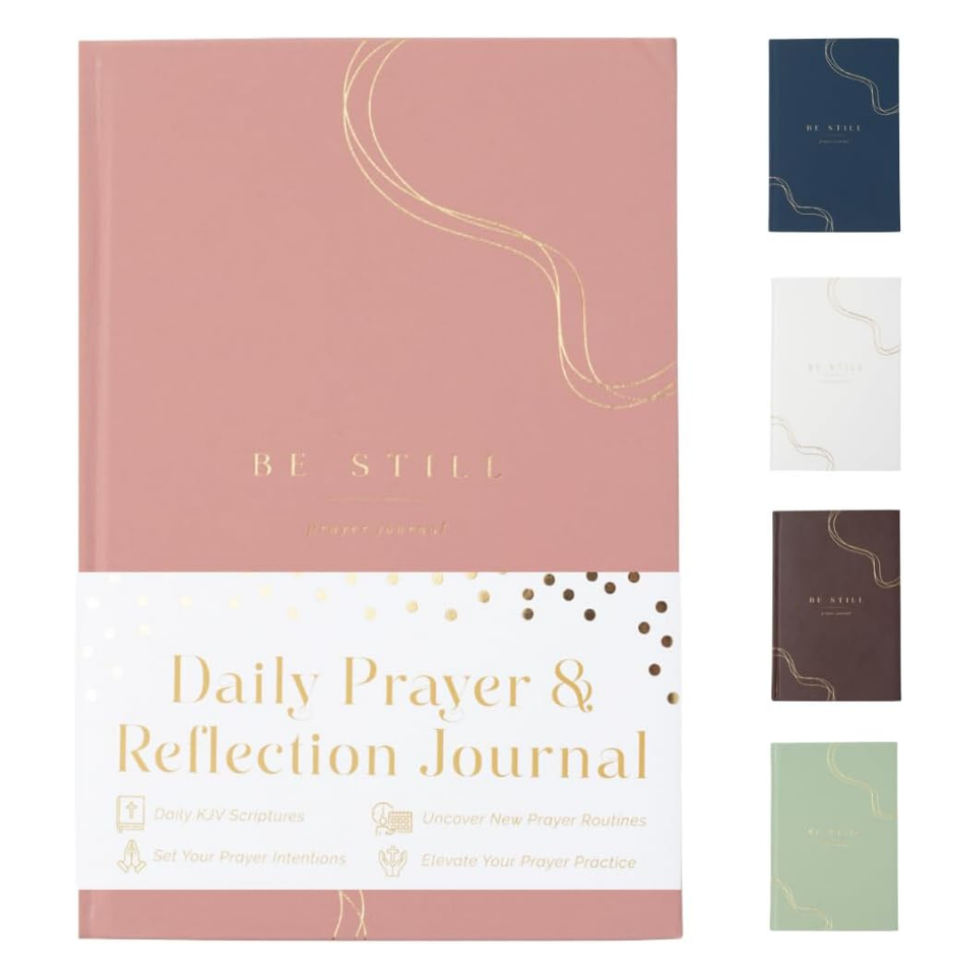 The Daily Prayer Journal (Pink Curly Line)