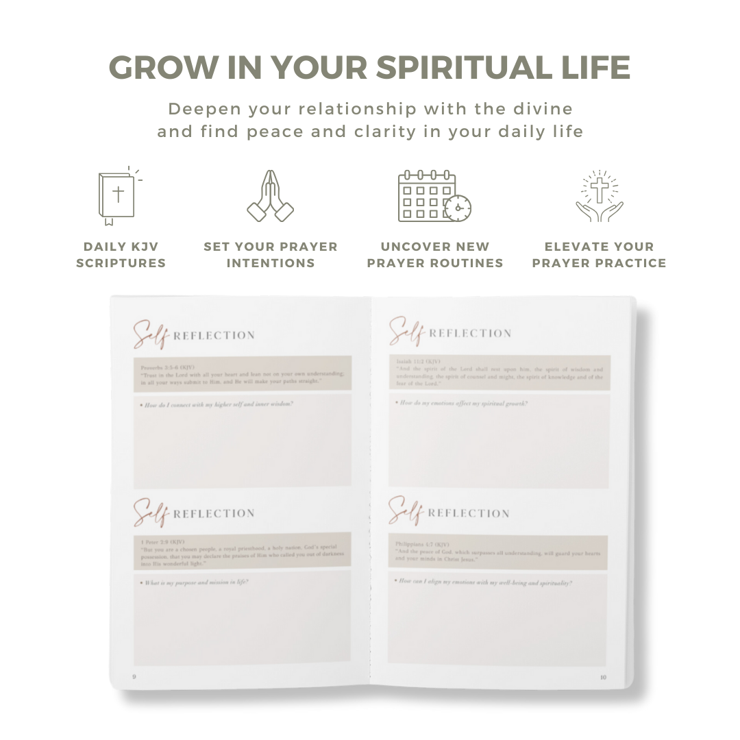 The Daily Prayer Journal (Green Curly Line)