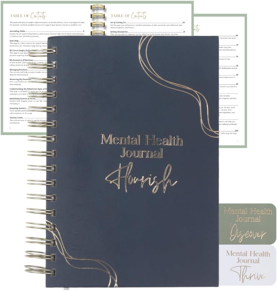 Discover & Flourish Bundle: The Ultimate Self-Care & Mental Wellness Journal Set