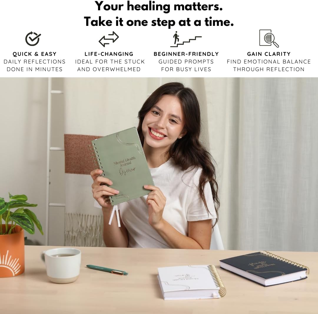 Discover & Flourish Bundle: The Ultimate Self-Care & Mental Wellness Journal Set