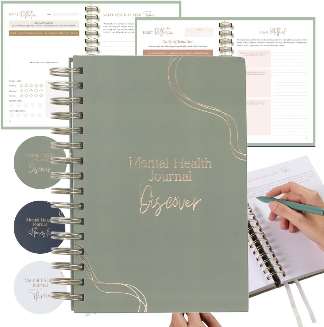 Discover & Flourish Bundle: The Ultimate Self-Care & Mental Wellness Journal Set