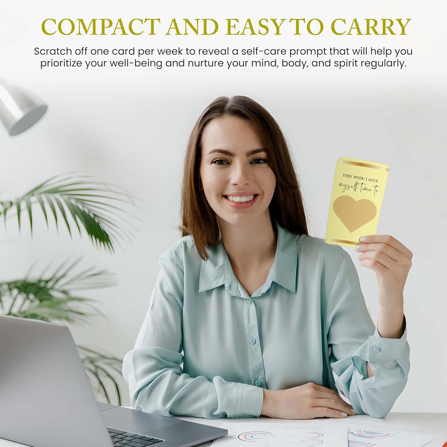 2-in-1 Self-Care Bundle | Affirmation & Gratitude Scratch Cards | 52-Week Positivity Kit for Motivation & Mindful Living