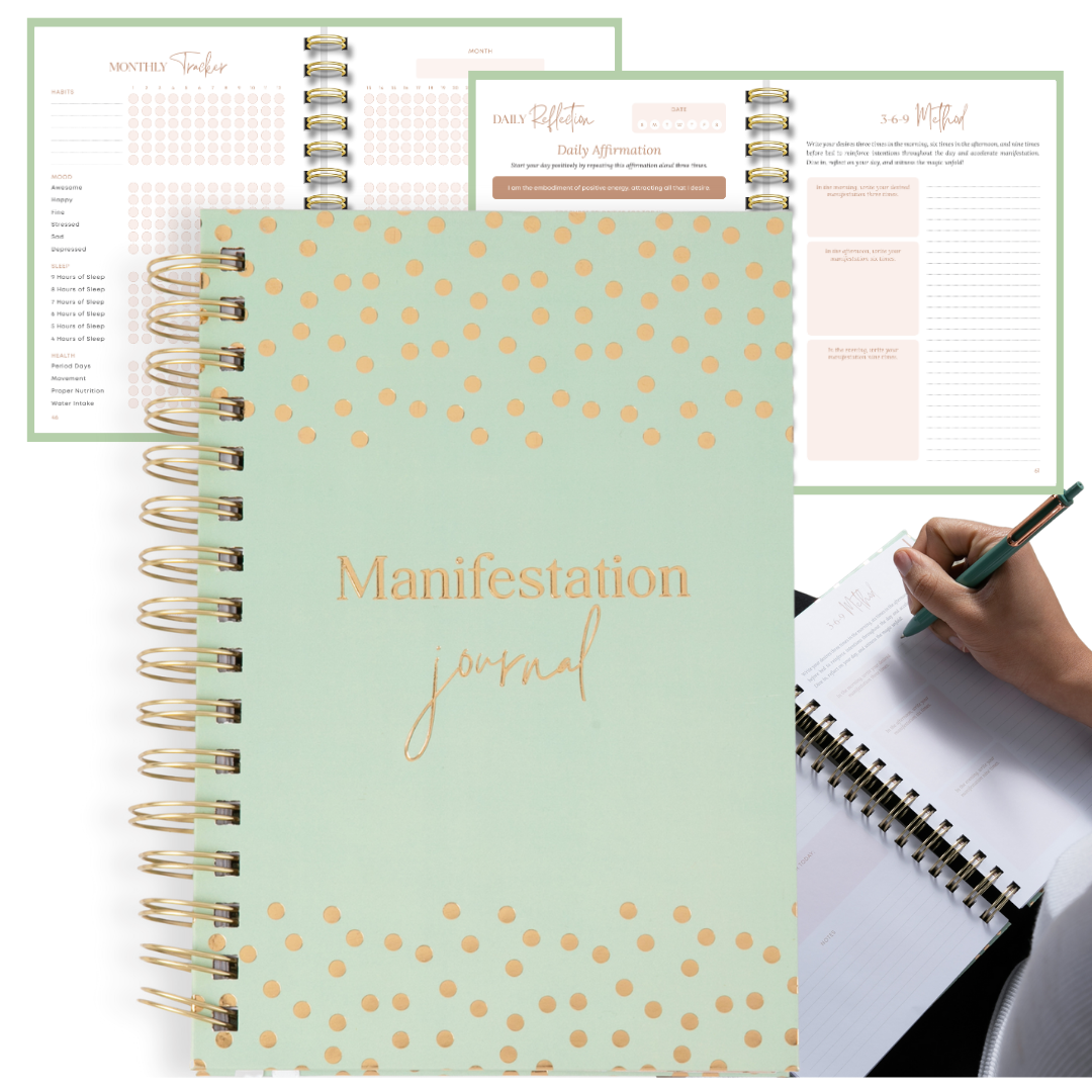 Manifestation Journal for Women and Men 2025: Positivity, Self-Love, and Affirmations | Guided Journal to Manifest Your Dream Life | Manifesting Planner, Self-Care, and Gratitude Journal (Sage Green)