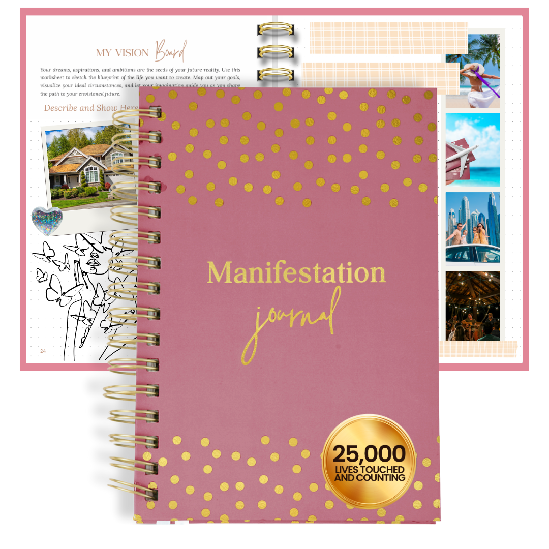 Manifestation Journal for Women and Men 2025 (Pink)
